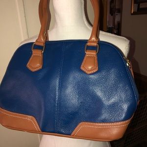 Cute blue and tan bag